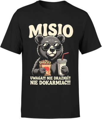 Misio – Uwaga Nie Drażnić Nie Dokarmiać Męska koszulka