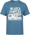 Władca kampera podróże campervan wolność droga lifestyle Męska koszulka 