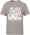 Władca kampera podróże campervan wolność droga lifestyle Męska koszulka 