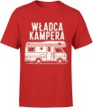 Władca kampera podróże campervan wolność droga lifestyle Męska koszulka 