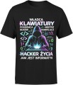 Władca klawiatury pogromca bugów informatyk programista Męska koszulka 