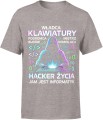 Władca klawiatury pogromca bugów informatyk programista Męska koszulka 