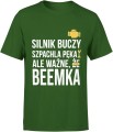 Silnik buczy szpachla pęka ale ważne że beemka Męska koszulka  