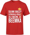 Silnik buczy szpachla pęka ale ważne że beemka Męska koszulka  