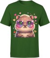 Słodka kabibara serca miłość kawaii uroczy styl Męska koszulka 