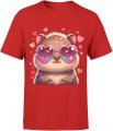 Słodka kabibara serca miłość kawaii uroczy styl Męska koszulka 