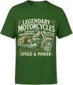 Legendary motorcycles speed power klasyczny motocykl wolność Męska koszulka 