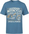 Legendary motorcycles speed power klasyczny motocykl wolność Męska koszulka 