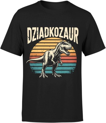 Dziadkozaur potężny dinozaur retro legenda charakteru Męska koszulka