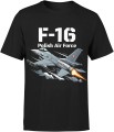 F16 polish air force lotnictwo wojskowe siła prędkość odrzutowiec Męska koszulka 