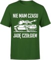 Czołg – Nie mam czasu, jadę czołgiem Męska koszulka 