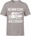 Czołg – Nie mam czasu, jadę czołgiem Męska koszulka 