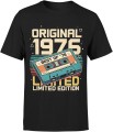 Rocznik 1976 kaseta magnetofonowa retro muzyka limitowany styl Męska koszulka 