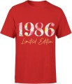 1986 Limited Edition Kwiaty Męska koszulka 
