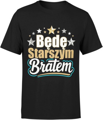 Koszulka Będę starszym bratem męska z nadrukiem