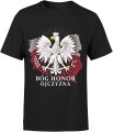 Orzeł biały bóg honor ojczyzna patriotyzm symbol narodowy Męska koszulka 