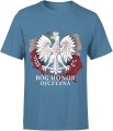 Orzeł biały bóg honor ojczyzna patriotyzm symbol narodowy Męska koszulka 