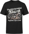 Motocykl custom Pięćdziesięciolatek – oryginalne części od 1976 Męska koszulka  