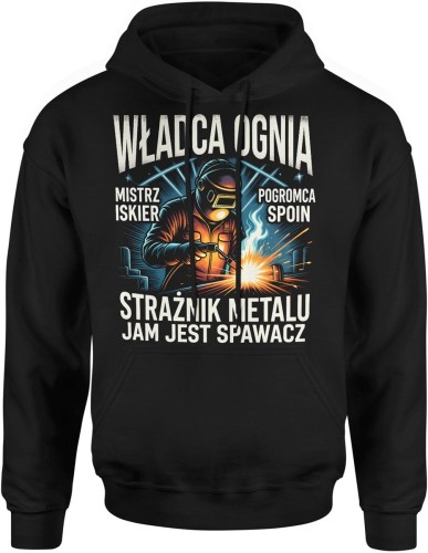 Władca Ognia – Spawacz Męska bluza z kapturem 
