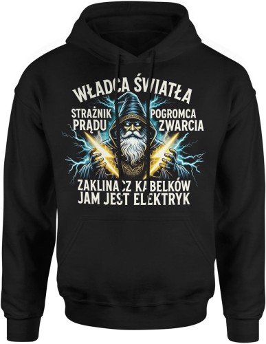Władca Światła – Elektryk Męska bluza z kapturem    