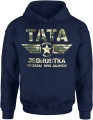 Tata jednostka do zadań specjalnych duma siła rodzina bohater Męska bluza z kapturem 