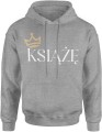 Książę korona styl królewski prestiż elegancja charakter Męska bluza z kapturem 