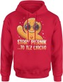 Stary piernik to też ciacho tekst humor dystans wiek Męska bluza z kapturem 