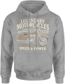 Legendary motorcycles speed power klasyczny motocykl wolność Męska bluza z kapturem 