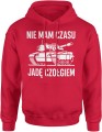 Czołg – Nie mam czasu, jadę czołgiem Męska bluza z kapturem 