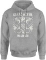 Garaż wzywa pasja motoryzacyjna mechanika silnik adrenalina Męska bluza z kapturem 