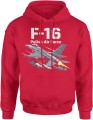 F16 polish air force lotnictwo wojskowe siła prędkość odrzutowiec Męska bluza z kapturem 