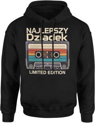Najlepszy dziadek kaseta retro limitowana edycja styl klasyczny Męska bluza z kapturem