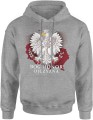 Orzeł biały bóg honor ojczyzna patriotyzm symbol narodowy Męska bluza z kapturem 