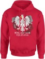 Orzeł biały bóg honor ojczyzna patriotyzm symbol narodowy Męska bluza z kapturem 