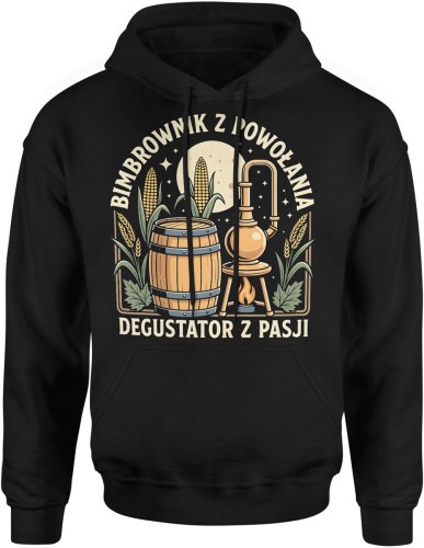 Bimbrownik z powołania – degustator z pasji Męska bluza z kapturem 