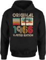 Original 1966 Limited Edition Kaseta Vintage Męska bluza z kapturem 