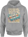 Rocznik 1976 kaseta magnetofonowa retro muzyka limitowany styl Męska bluza z kapturem 