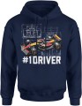 Bolid wyścigowy Formuła 1 #1 Driver motorsport szybkość adrenalina racing Męska bluza z kapturem 
