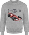 Bolid wyścigowy projekt techniczny motorsport aerodynamika prędkość tor Męska bluza 