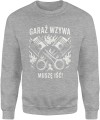 Garaż wzywa pasja motoryzacyjna mechanika silnik adrenalina Męska bluza 
