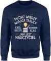 Mistrz wiedzy nauczyciel bohater klasy pasja edukacja Męska bluza 