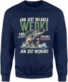 Władca wędki wędkarz szczupak pasja łowienie natura Męska bluza 