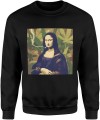Mona Lisa artystyczna parodia klasyczne malarstwo natura kontrkultura Męska bluza     