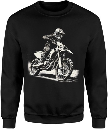 Motocross enduro adrenalina teren pasja jazdy offroad sportowy styl Męska bluza   