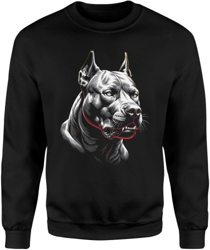 Amstaff siła charakter lojalność potężny pies street styl Męska bluza    