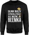 Silnik buczy szpachla pęka ale ważne że beemka Męska bluza  