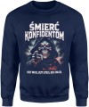 Mroczna śmierć konfidentom lojalność ulica zasady honor anty 60 jebac Męska bluza 
