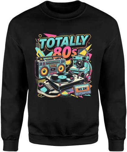 Totalny klimat lat osiemdziesiątych muzyka styl retro lata 80 Męska bluza     