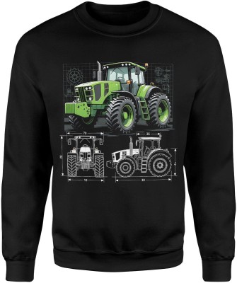 Traktor rolniczy schemat techniczny precyzja maszyny rolnictwo Męska bluza