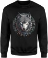 Wilk runy nordyckie magia siła symbolika Męska bluza  
